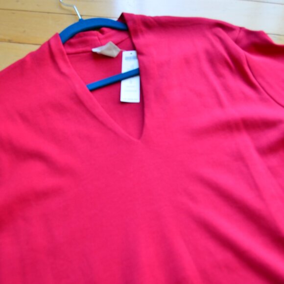 Chico's Chicos Knit Top Polished V Neck Tunic Size 3 US XL NWT - Picture 3 of 7